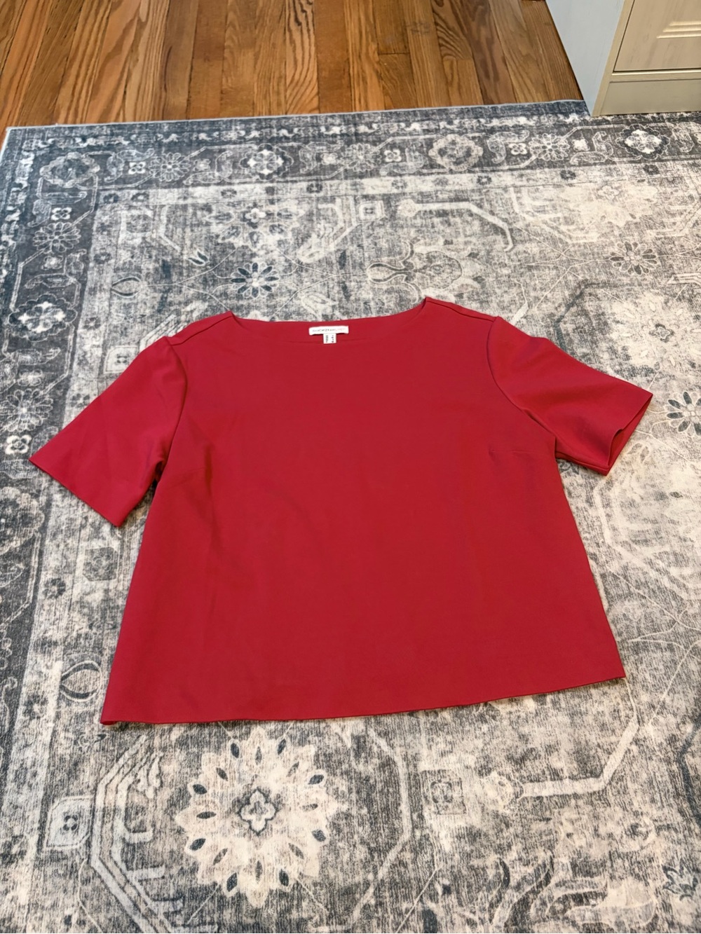 Isaac Mizrahi Vibrant pink Short-Sleeve Boxy Tee